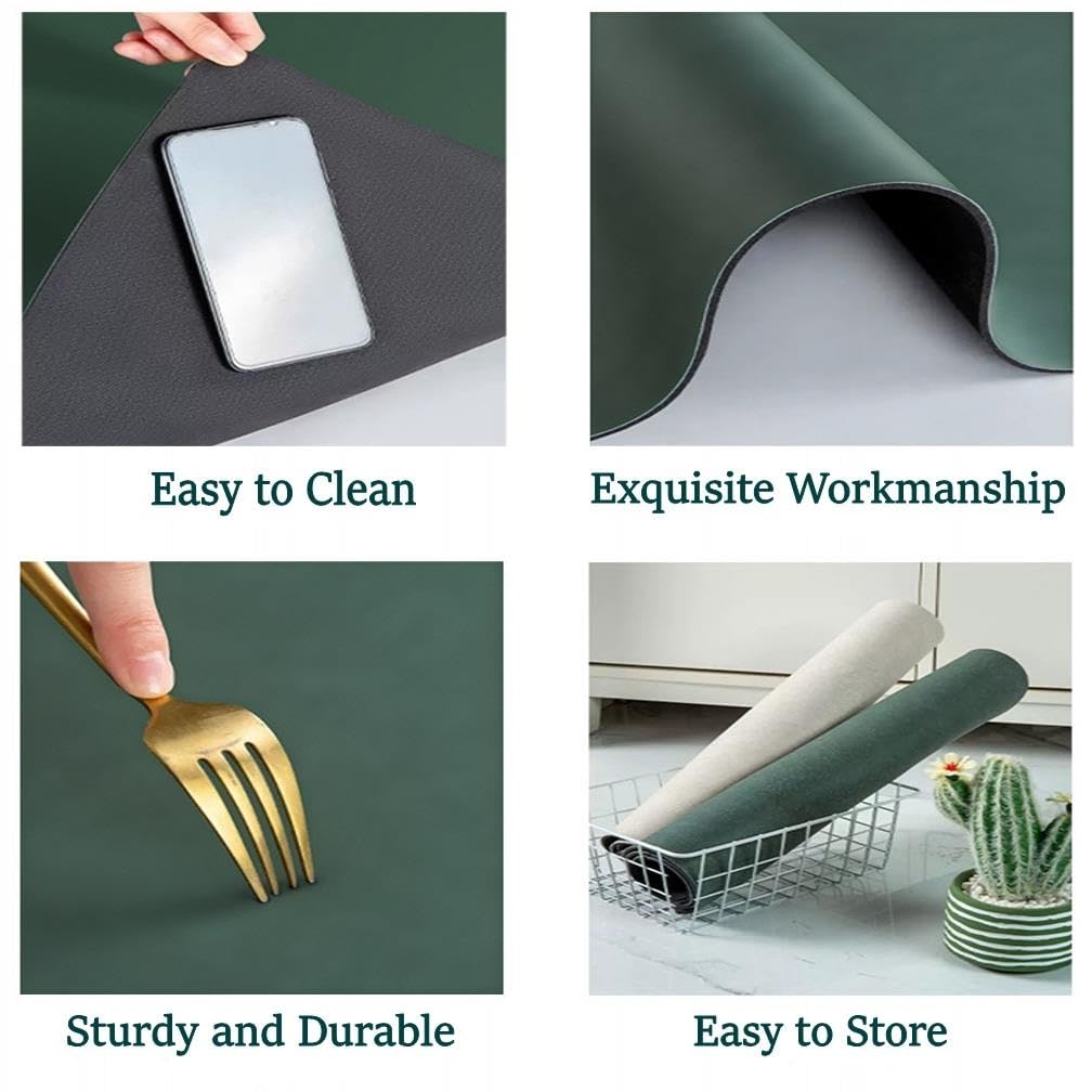 Tappeto Bagno, tappeto morbido ad asciugatura rapida per bagno, Tappeti di silicone multiuso facili da pulire per bagni, cucine(Gray,60x90cm)