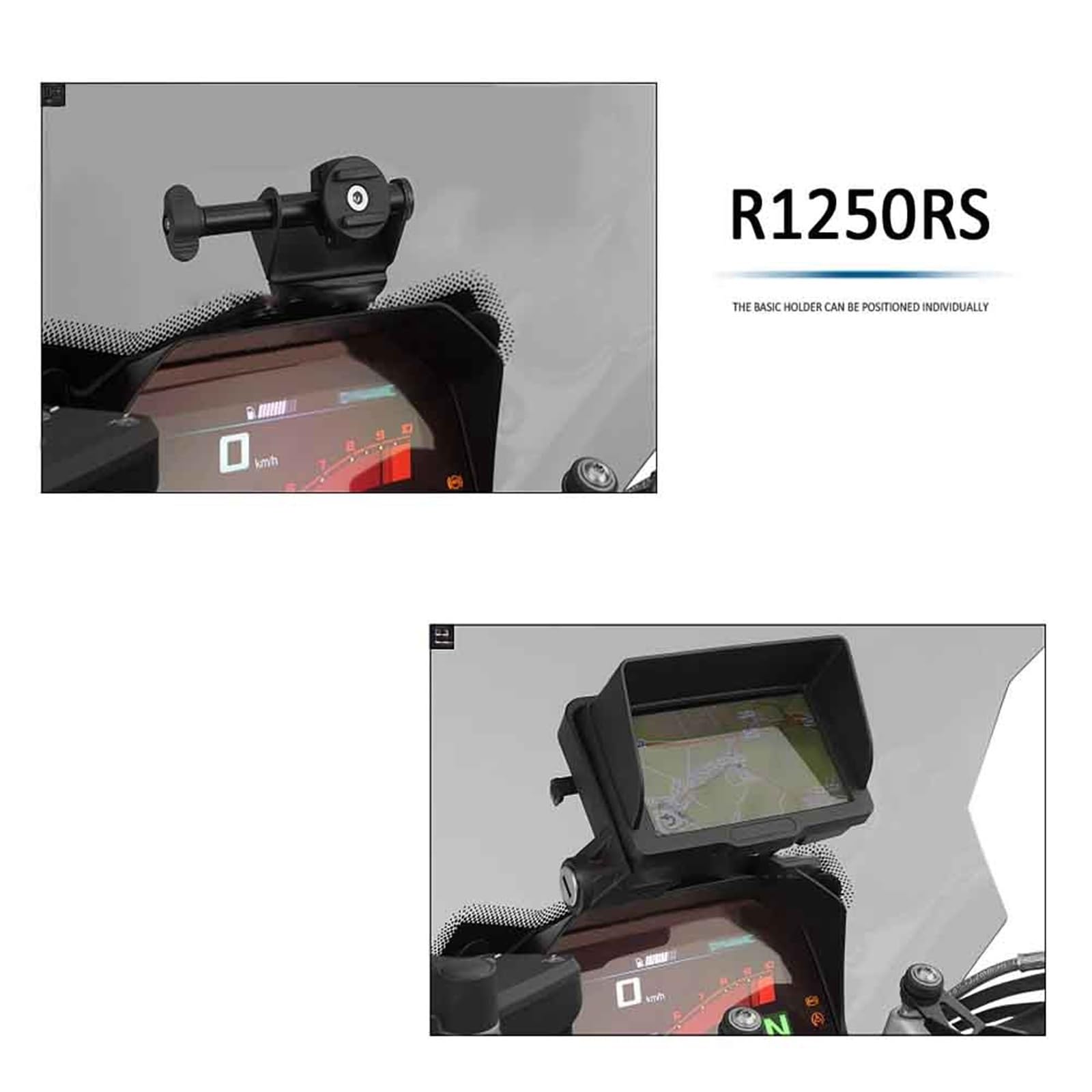 Soporte para Teléfono GPS/Cargador USB para Motocicleta para BMW R1250RS