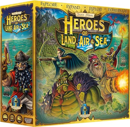 Heroes of Land, Air & Sea 4X Strategy Board Game, with Miniatures, Ages 14+ by Gamelyn Games - Used condition - Image 4