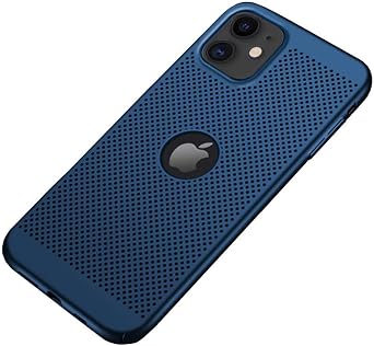 Slim Fit iPhone 11 Breathable Case, Ultra-thin [SKIN TOUCH FEEL][Heat Dissipating] Anti-fingerprint/skid/fade Protective Cooling PC Back Cover Case Compatible with iPhone 11 6.1 inch2019, Blue