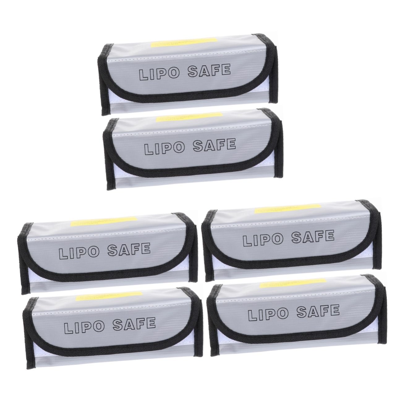 SHINEOFI 3 Set Borsa Antideflagrante Per Batteria Borsa Batteria Ignifuga Sicurezza Safebet Sacchetti Sacchetto Antiesplosione Per Batterie Custodia Protettiva Per Silver 2 Pezzi*3