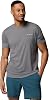Columbia Hombre Camiseta de Manga Corta Ligera Zero Rules, Gris Ciudad, Pequeña 1