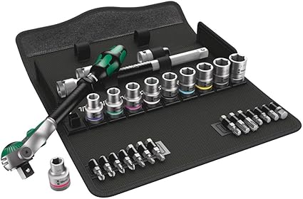 Wera 05004079001 28-Piece Ratchet Set with 1/2-inch Drive Imperial