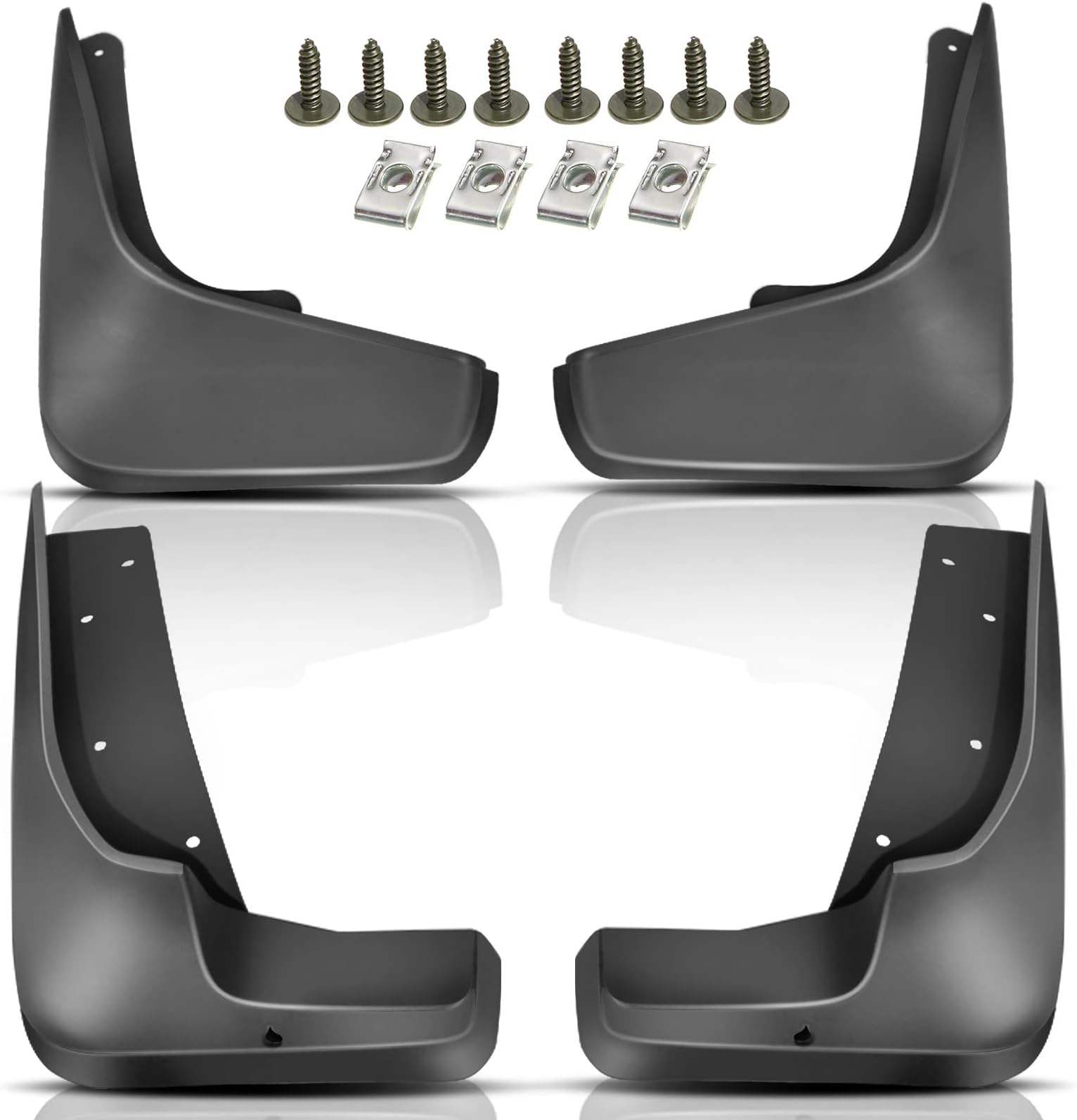 YHTAUTO Mud Flaps Splash Guards Fits Suzuki Grand Vitara 2006-2015 Sport Utility (Not Fit with Side Running Board), Mudguards Mudflaps Accessories for Cars with Hardware Kit, Front & Rear 4Pcs Set