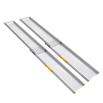 Amazon | Ruedamann 車椅子 スロープ 伸縮式 104.5-213cm 耐荷重