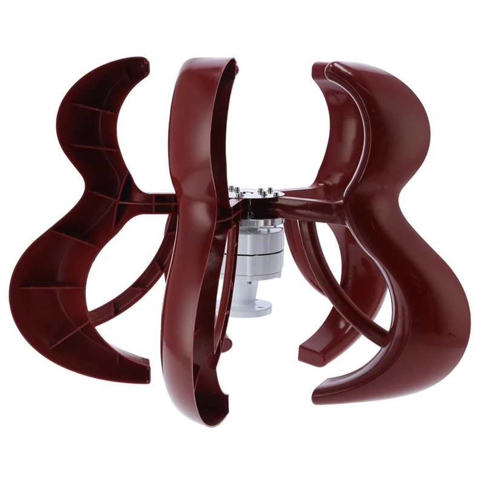 Buy 12V 24V 48V 8000W Wind Turbine Generator, 5 Blades Vertical Axis ...