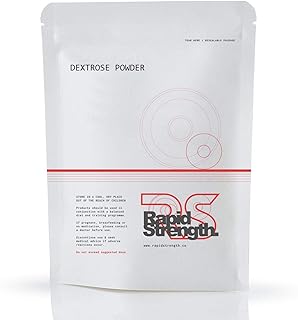 Rapid Strength Pure Dextrose Powder 250g - Pure Source of Glucose and Carbohydrates - Sugar Replacement Sweetener for Shakes or Baking - Dextrose Powder Supplement - Non-GMO, Gluten Free