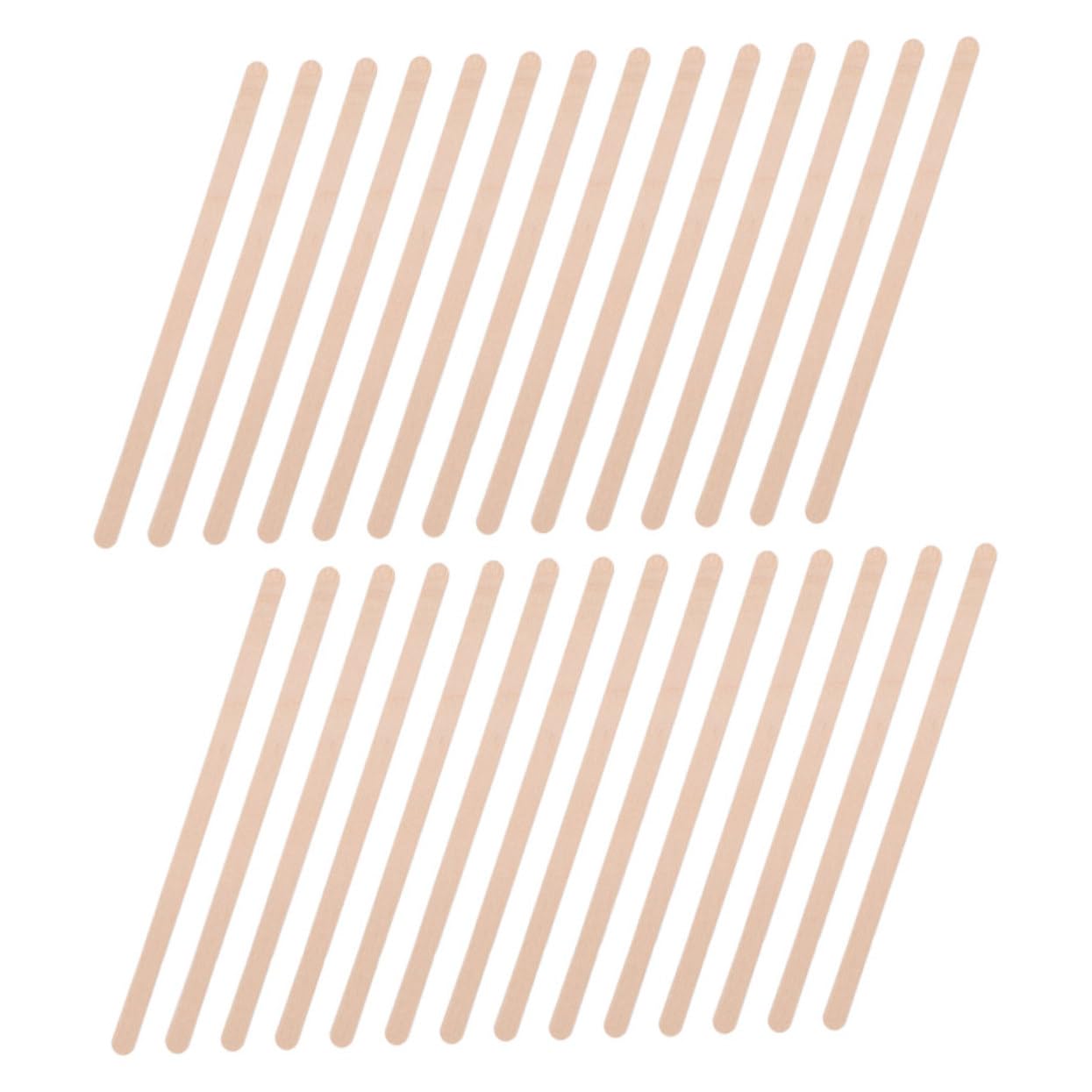 Tofficu 500pcs Coffee Stirrer Mixers Wooden Stir Sticks Smooth Surface Heat-resistant for Hot Drinks for Daily Use