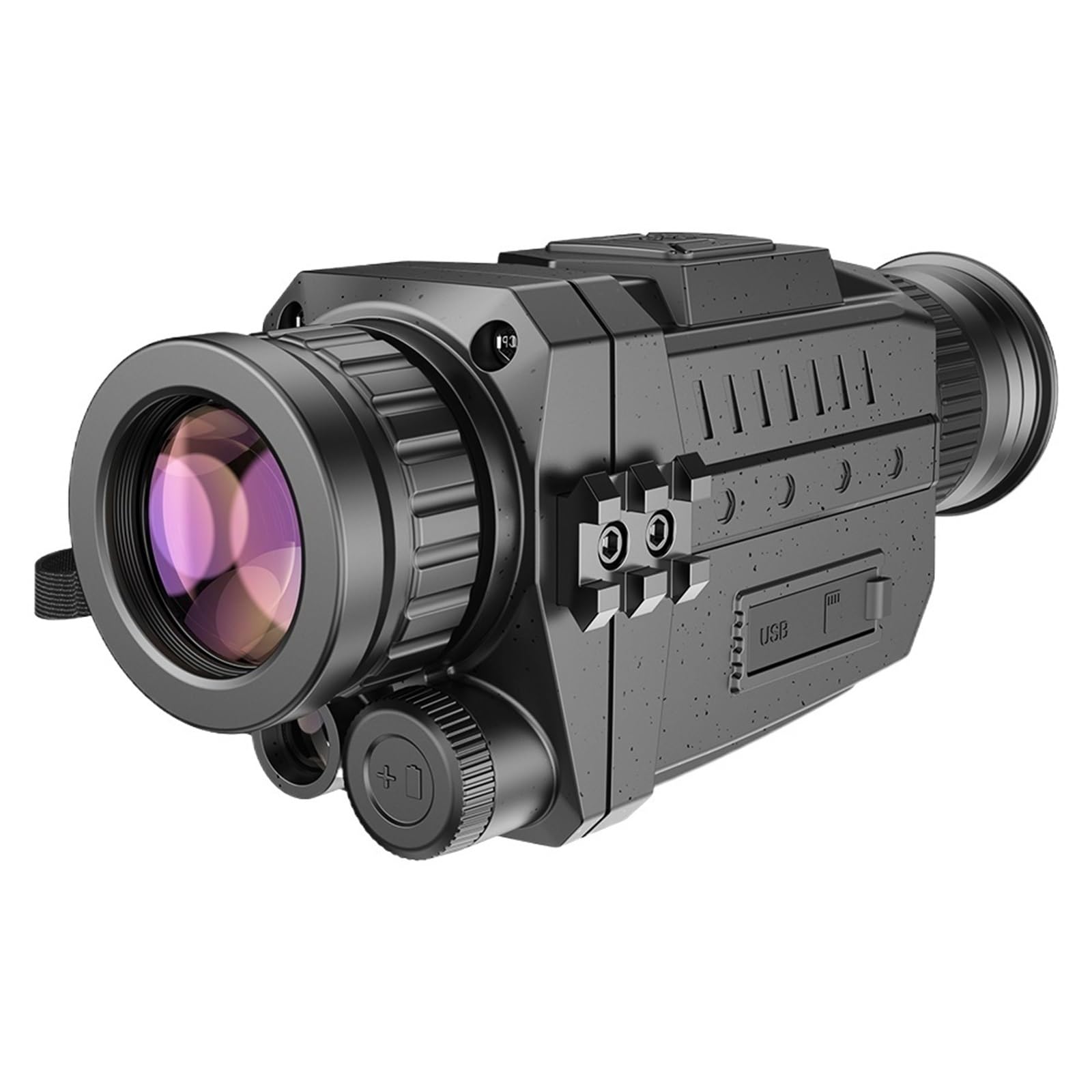 Wizja Nocna, Cyfrowy noktowizor 8X monokularowy monokular na podczerwień daleki zasięg 100% ciemności teleskop z zoomem z 1,5-calowym wyświetlaczem TFT LCD i kartą SD 32 GB