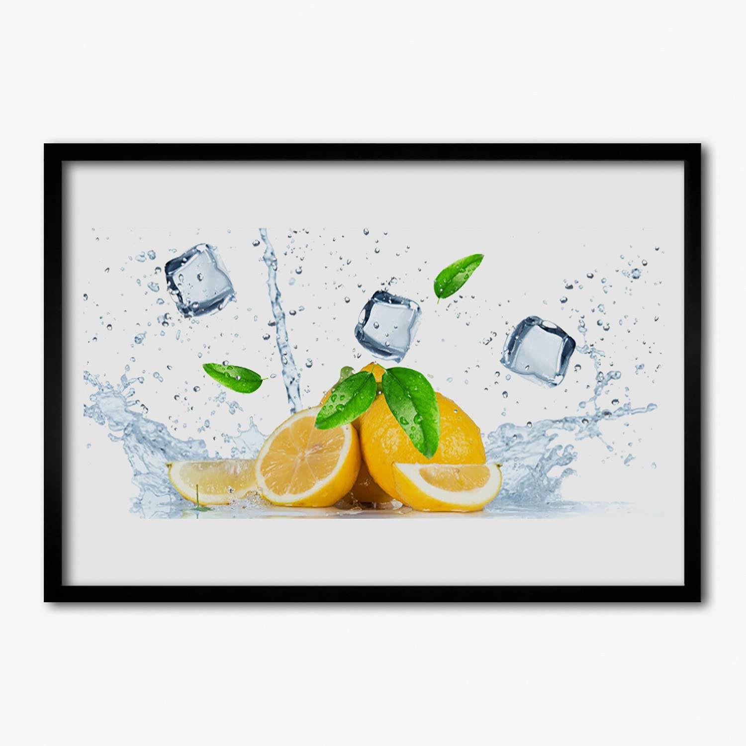 Affiche avec cadre pour masquer un mur vide salon cuisine déco 70x50 cm
