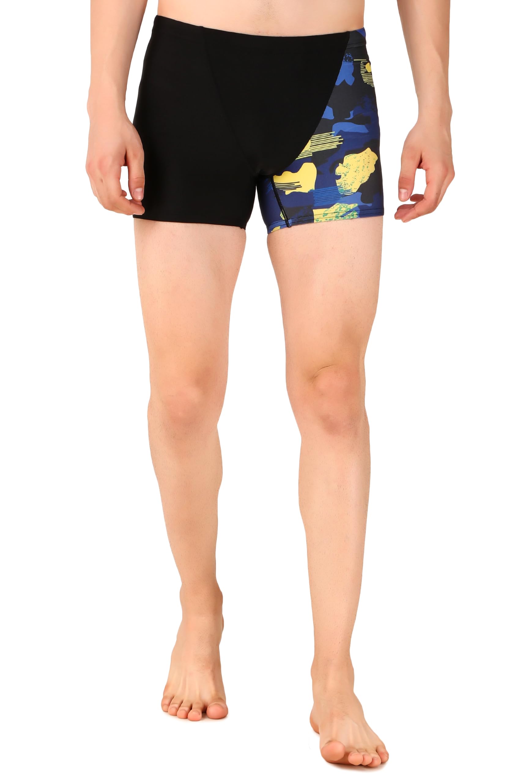 RE DESIGN Swimming Shorts for Men Swimming Costume for Men Swimming Trunk for Men, Boys Easy Adjustable Swim Suit for Men Breathable, Quick Drying Shorts for Swimming