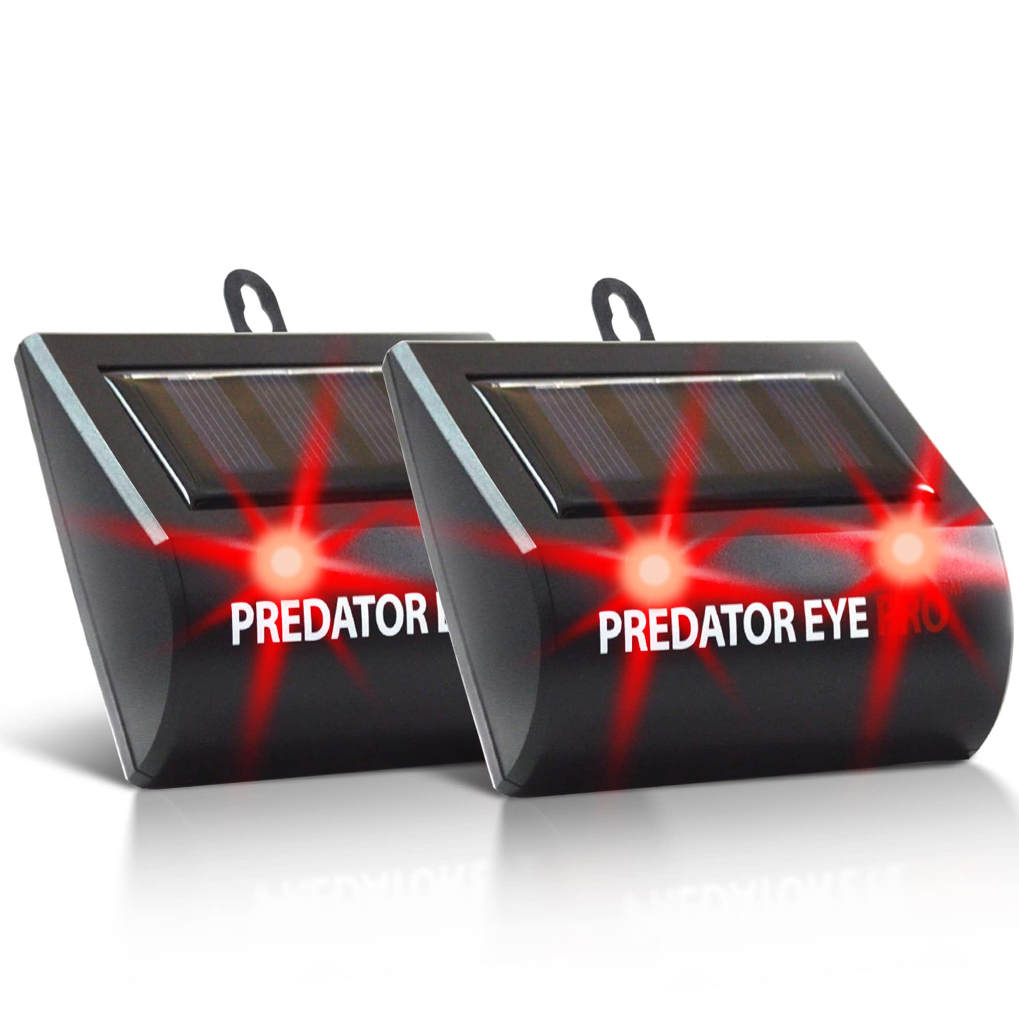 ASPECTEKPredator Eye PRO - Solar-Powered Predator Light with Kick Stand, 4600 Sq. Ft. Coverage for Night-Time Animal Control and Pest Repeller, 2 Pack
