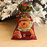 ❤️ Größe:35*55cm. Amphia Weihnachten GeschenSchmuckbeutel - Santa Claus Snowman Elk Christmas Candy Verpackung WeihnachtsBonbons Dekoration(Größe:35 * 55cm.)