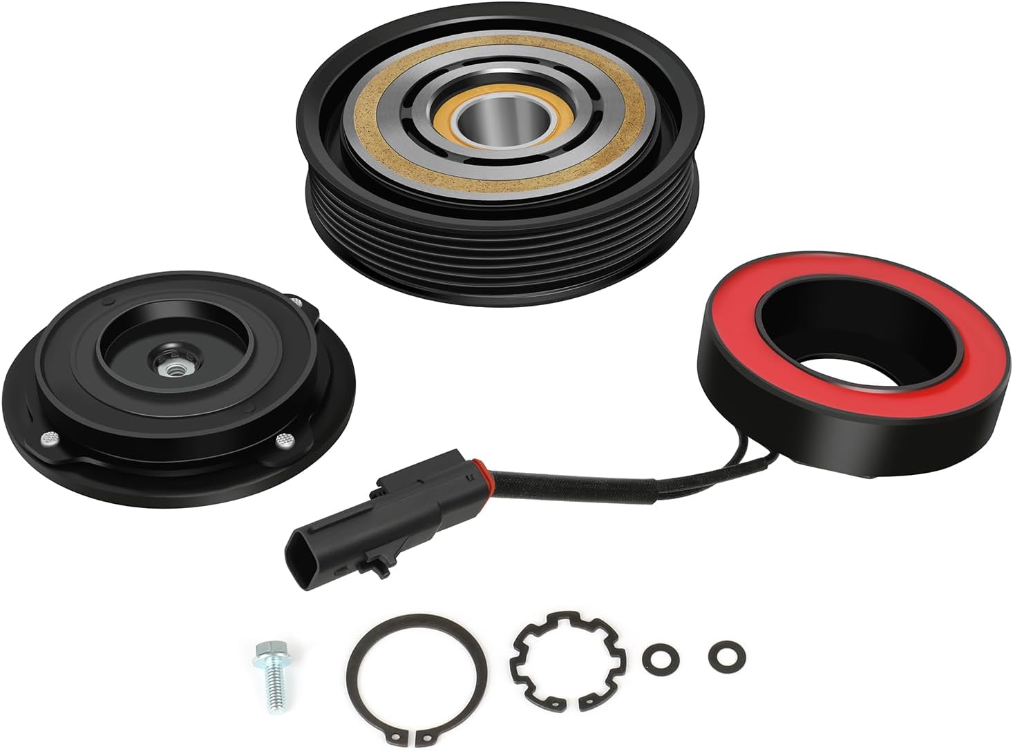 SCITOO AC Compressor Clutch Fit for Dodge for Ram 1500 2500 5.7L 2003 2004 2005 2006 2007 2008 CO 10802C