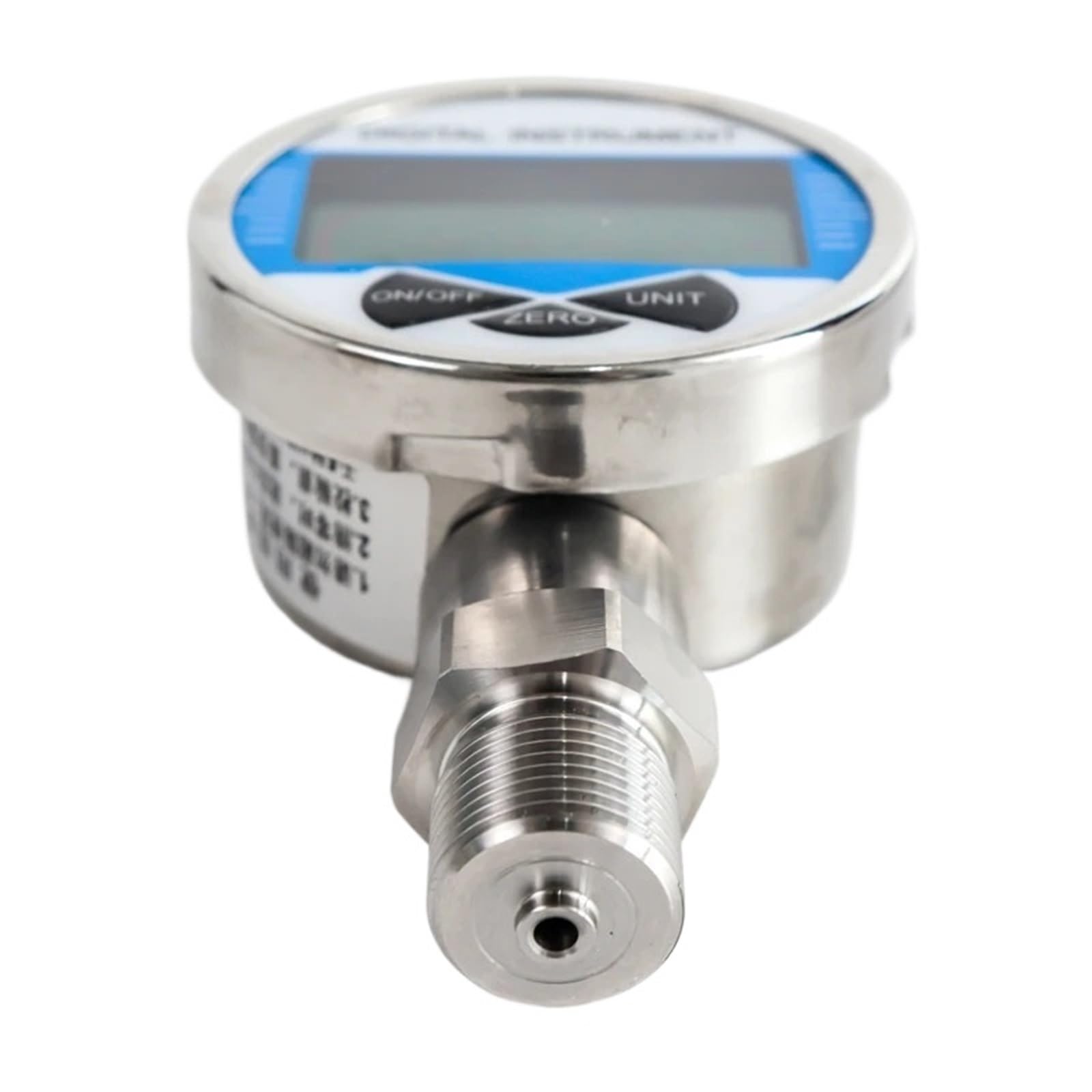 Manómetro digital, Precisión Digital pantalla de alta precisión presión positiva y negativa manómetro vacío 60mpa M20 * 1,5 NPT1/2(60mm,0-1.6Mpa)
