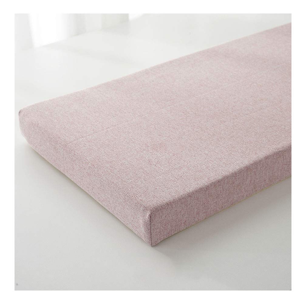 Coussin de banc de jardin epais rose 100x30 tapis de chaise avec attaches de fixation