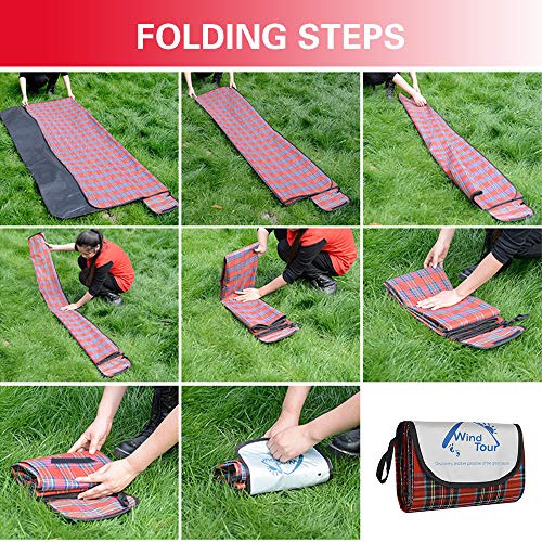 Sunbaca Wind Tour Tapete De Piquenique Ao Ar Livre Cobertor De Praia À Prova D 'Água Portátil Ao Ar