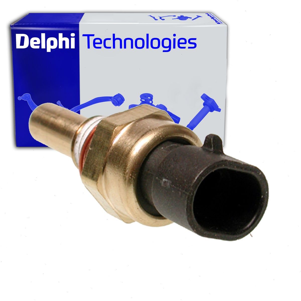 Delphi Coolant Temperature Sensor Compatible with Chevrolet Impala 3.5L 3.9L 5.3L V6 V8 2006-2014
