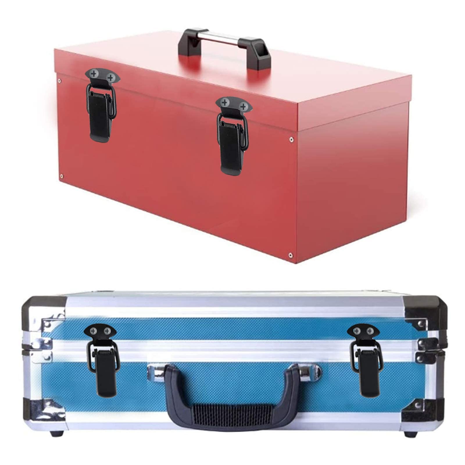 Fermagli A Molla In Acciaio Inox | 8 Pezzi | Chiusura A Leva | Per Scatole E Casse - Foto 9