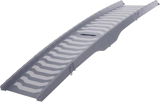 TRIXIE 59-in Pet Ramp for Small to Medium Dogs up to 55 lbs, Foldable and Lightweight Easy to Store | Folding Dog Ramp with High Traction Surface, Ideal for Cars and SUVs, Foldable, Easy to Store and Clean