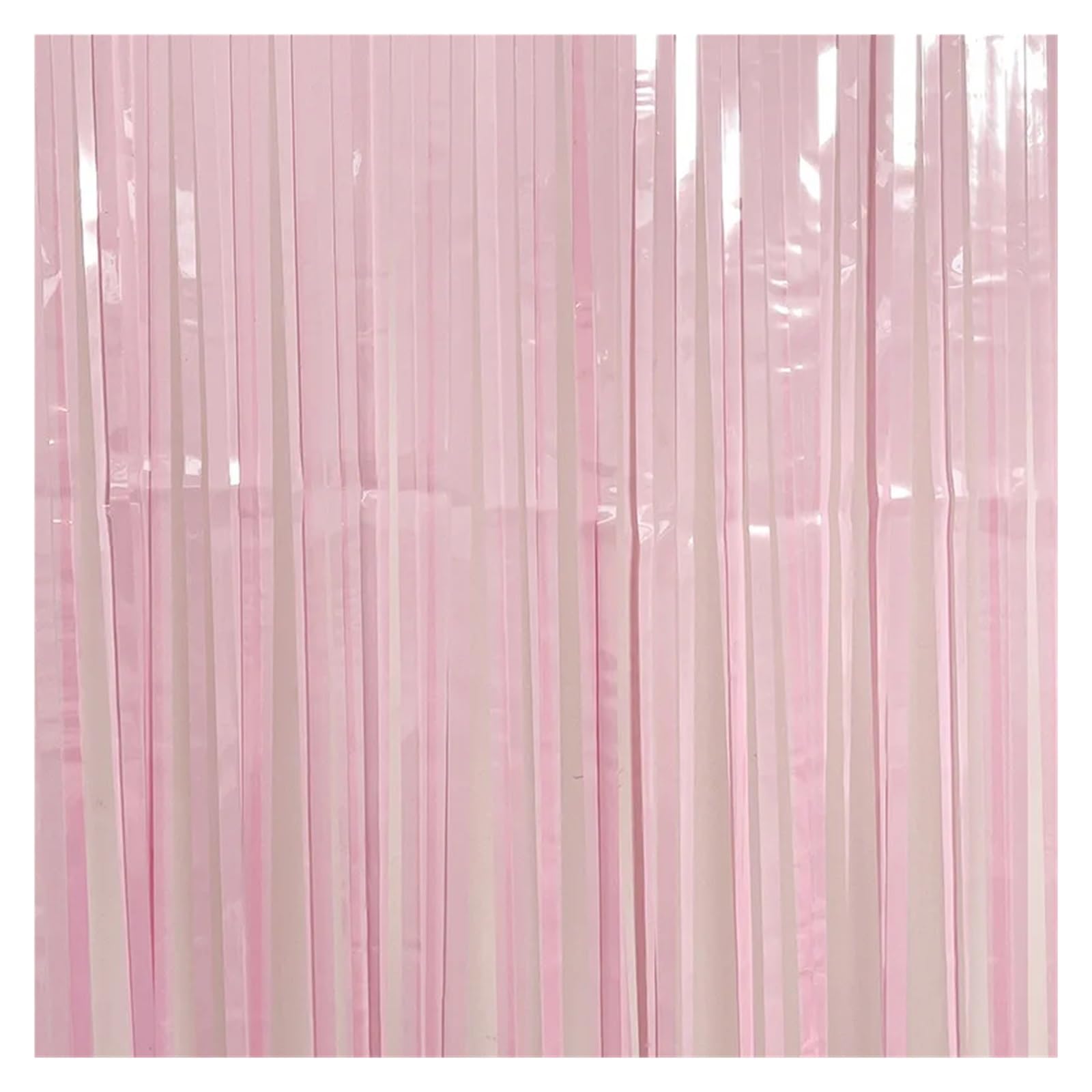 EnxJire Fringe Backdrop Curtain Foil Fringe Curtains Photo Booth Backdrop Wedding Party Decoration Rainbow Streamers(Pink,1pc)