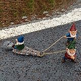 Tsitcy Grab Alien Garden Gnome Statue - Patio, Yard or Lawn Indoor/Outdoor Garden Gnome Sculpture -