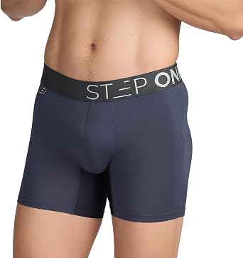 STEP ONE Mens Underwear Trunks, 1 Pair, Anti-Chafing Mens Trunks Underwear, Comfortable Moisture WIcking Boxers for Men