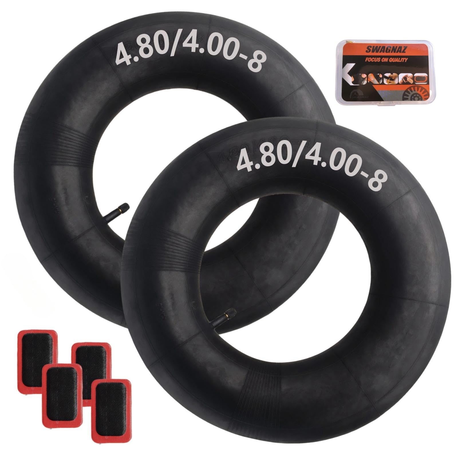 Tubos interiores de 4.80/4-8 pulgadas, 4.80 x 4.00-8 (paquete de 2) con
