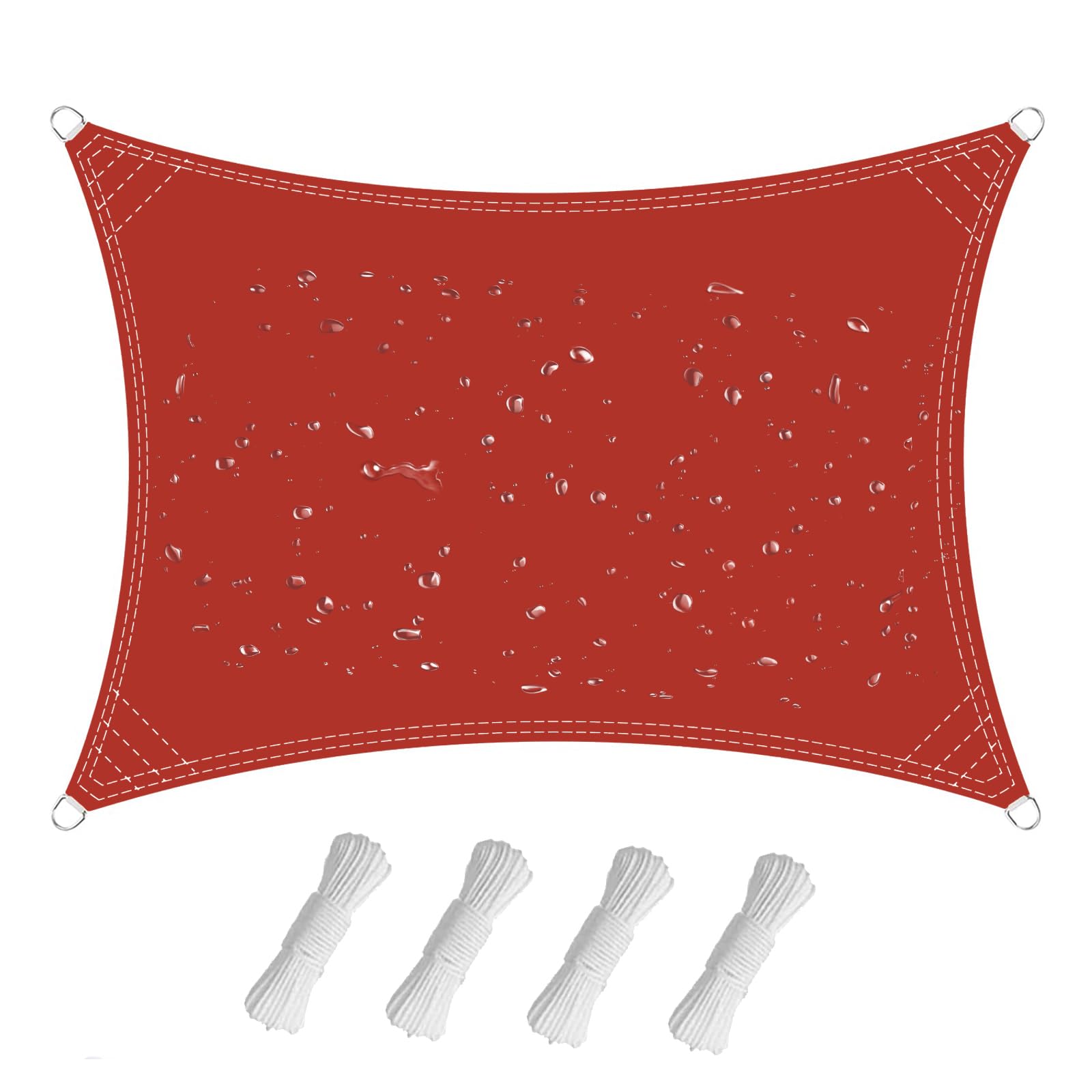 Voile d'ombrage extérieur imperméable 2,5 x 6 m toile terrasse
