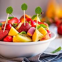 Vista 5 de 100 piezas de palillos de cóctel para aperitivos, accesorios para charcutería, palillos de cóctel para bebidas, palillos de bambú, palillos de Hoja