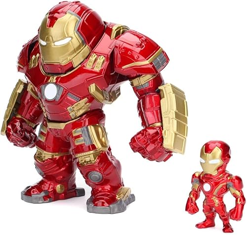 JADA Toys Marvel 33431 - Figura coleccionable de Iron Man de 6 pulgadas y 2 pulgadas, color rojo