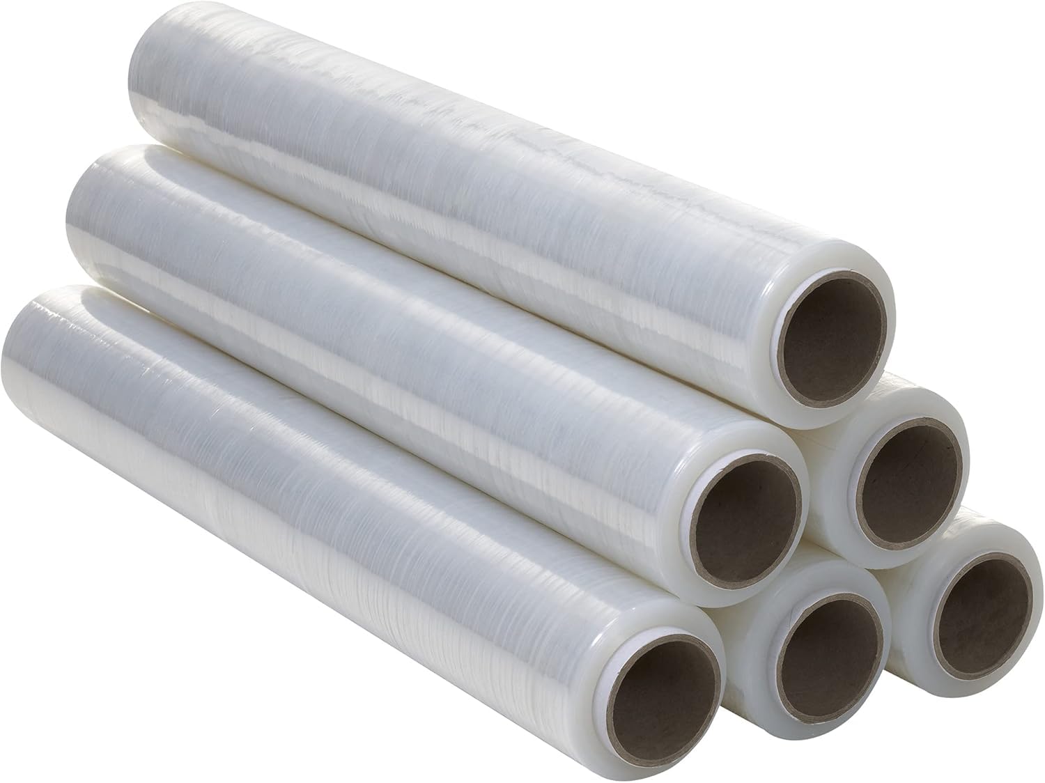 Film Trasparente per Imballaggio, Plastica Copritutto per Traslochi, Pellicola Adesiva Protettiva, Pellicola per Imballaggio per Coprire Mobili, Scatole di Cartone per Traslochi - Ofituria (6 pz)