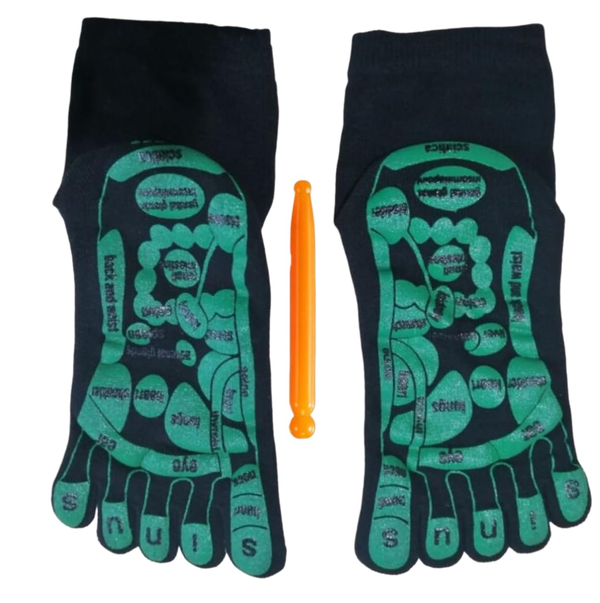 YJIUYUANQ Black Reflexology Socks Set
