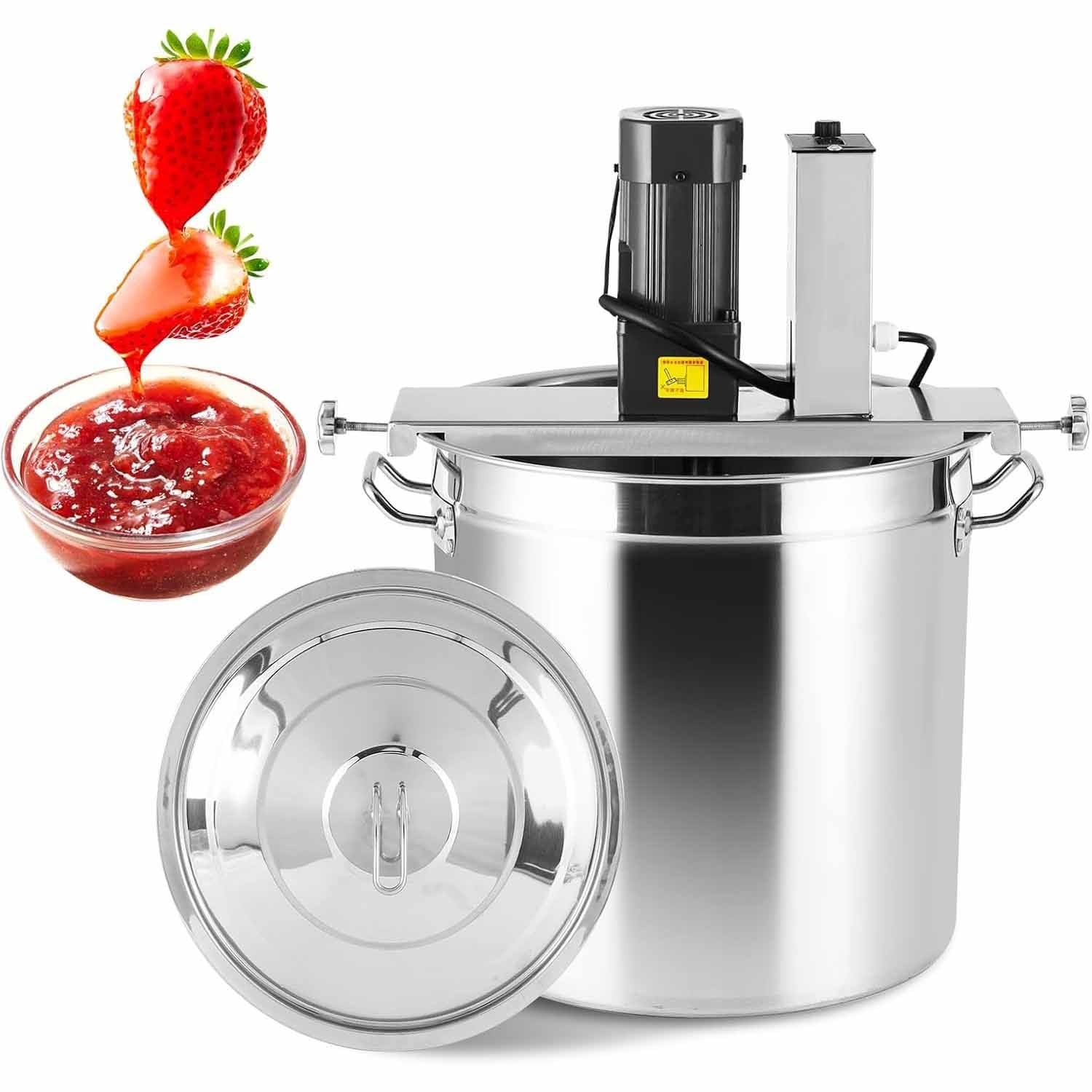 Mezclador automático de alimentos de Acero inoxidable, agitador, máquina para freír para hoteles, restaurantes, fábricas de alimentos, cocina comercial, agitador de alimentos. 20L