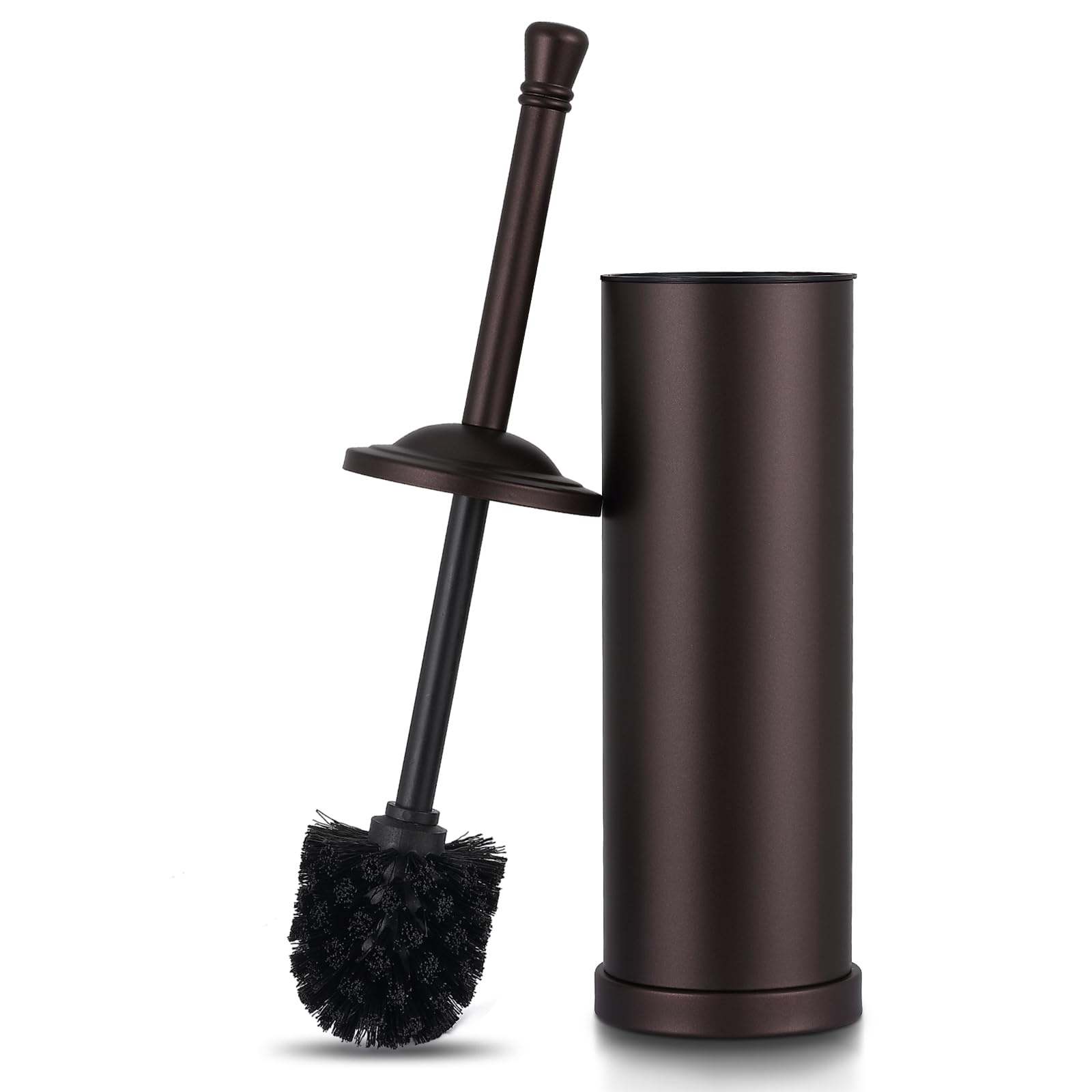 Stainless Steel Toilet Brush and Holder Set by Hioflyme – Bronze, Model TH-02-Bronze