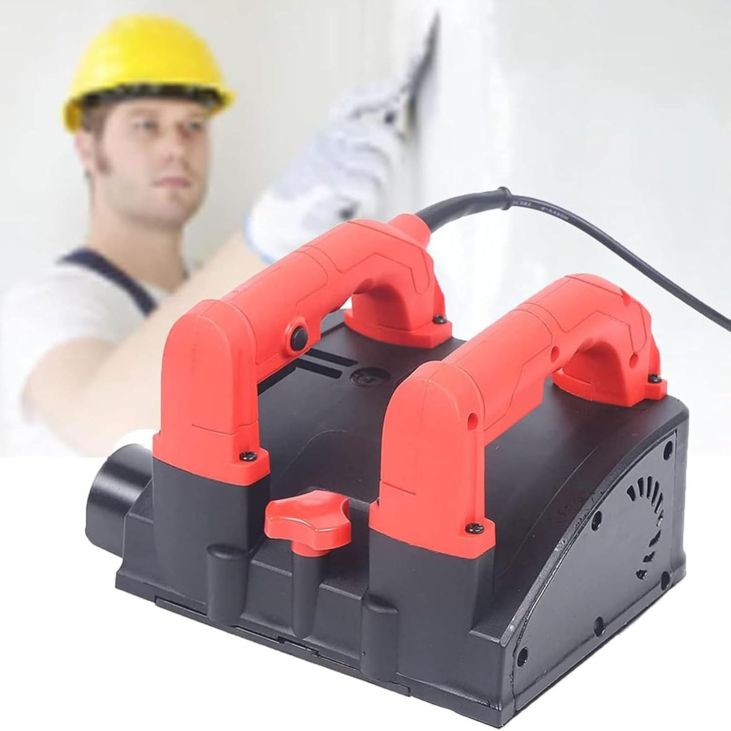 1680W Electric Wall Planer Handheld Power Planer Wall Machine Planing Depth 1-4mm for Drywall and Plaster with 26 Blades, for Wallpaper Paint Putty
