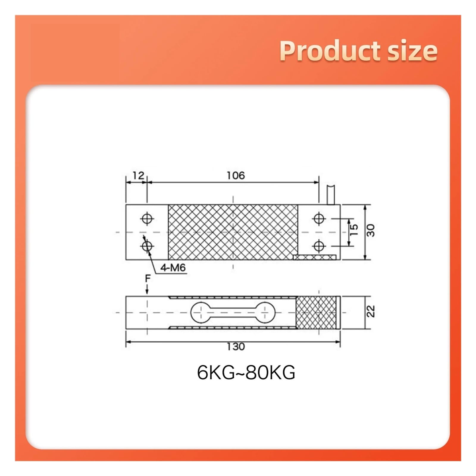 Sensor de presión de peso | Instrumento portátil+Compresión de prueba, carga con amplificador transmisor de pantalla Célula de carga 6kg(6kg)