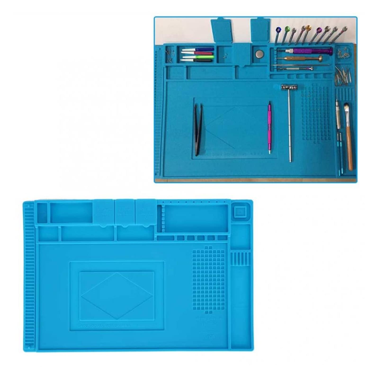 Tappetino in Gomma Multifunzionale per la Riparazione di Orologi, Tavolo per la Manutenzione Elettronica, Strumento per la Riparazione di Orologi, Kit