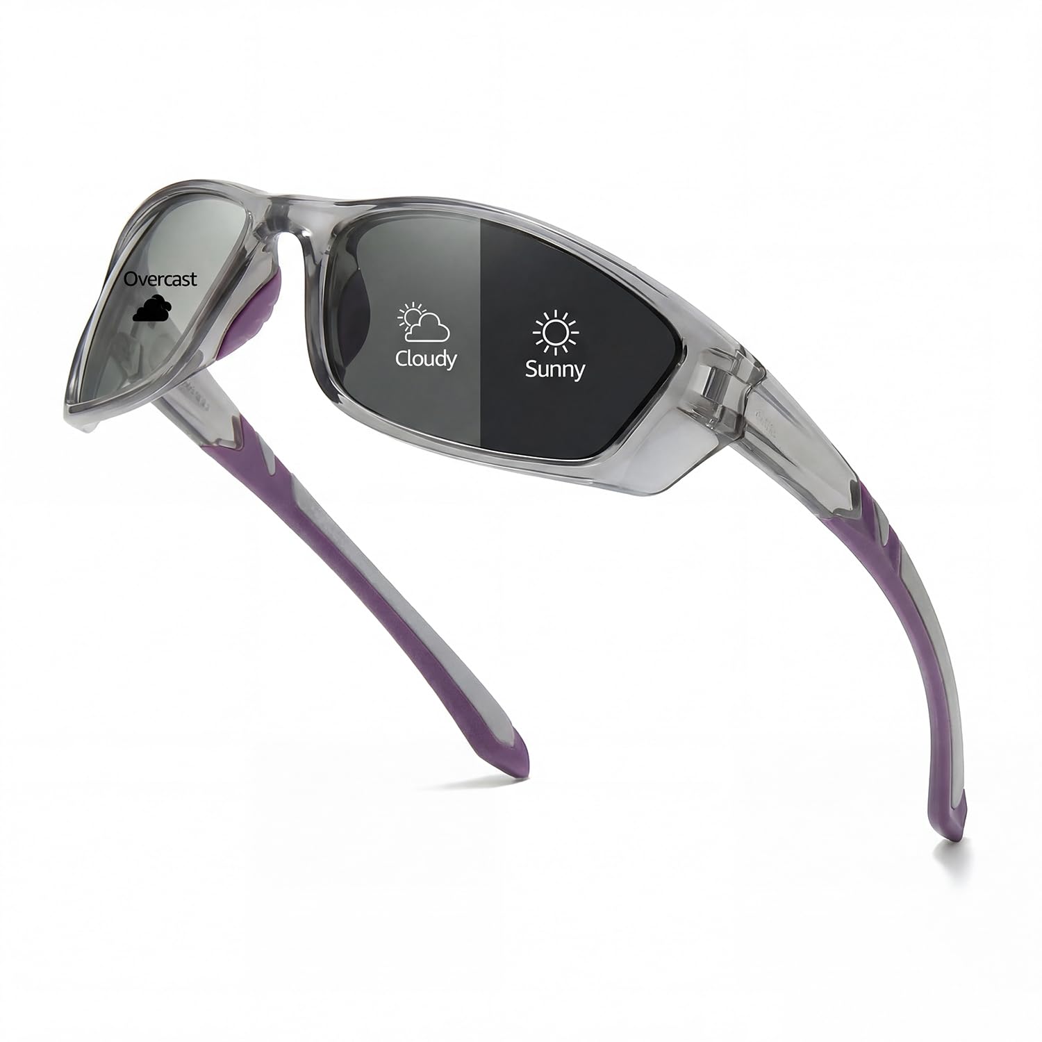 Myiaur Polarized Photochromic Running Sunglasses For Men Women UV400