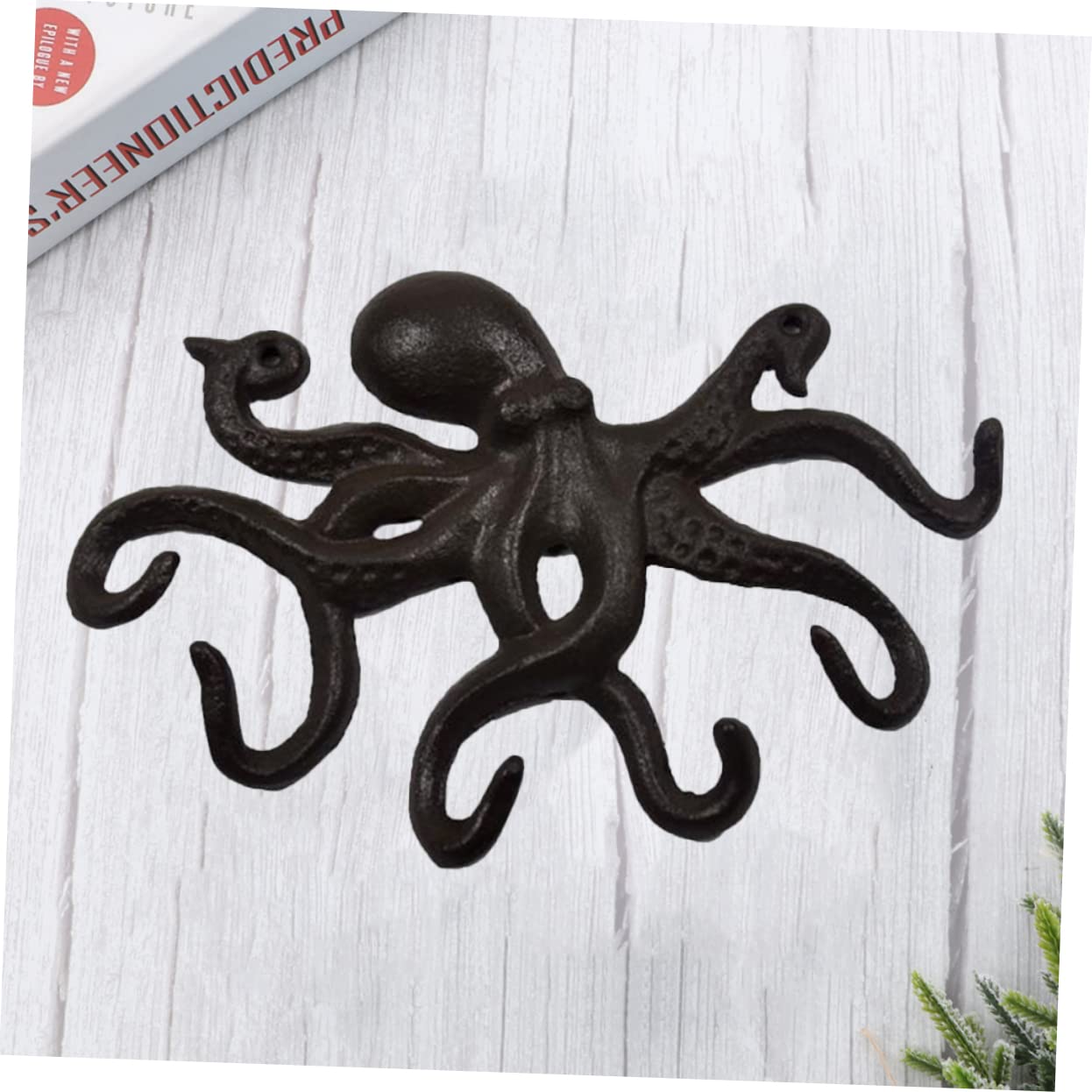Alipis Gancio Forma di Polpo in Ghisa Gancio per Chiavi Appendichiavi per Casa Soggiorno Ufficio Design Decorativo Riporre Oggetti