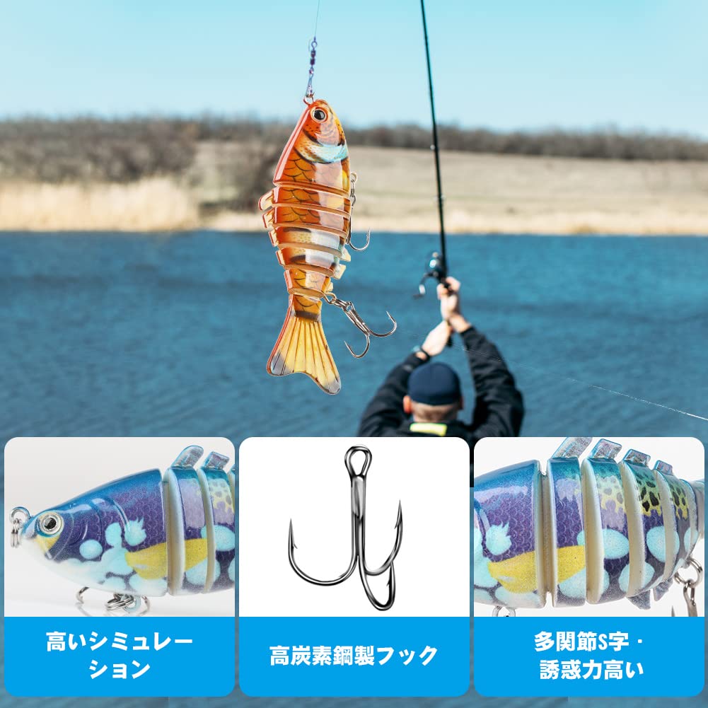 Amazon.co.jp: ハピーライフ(HPLIFE) ビッグベイト ルアー ジグ 3本