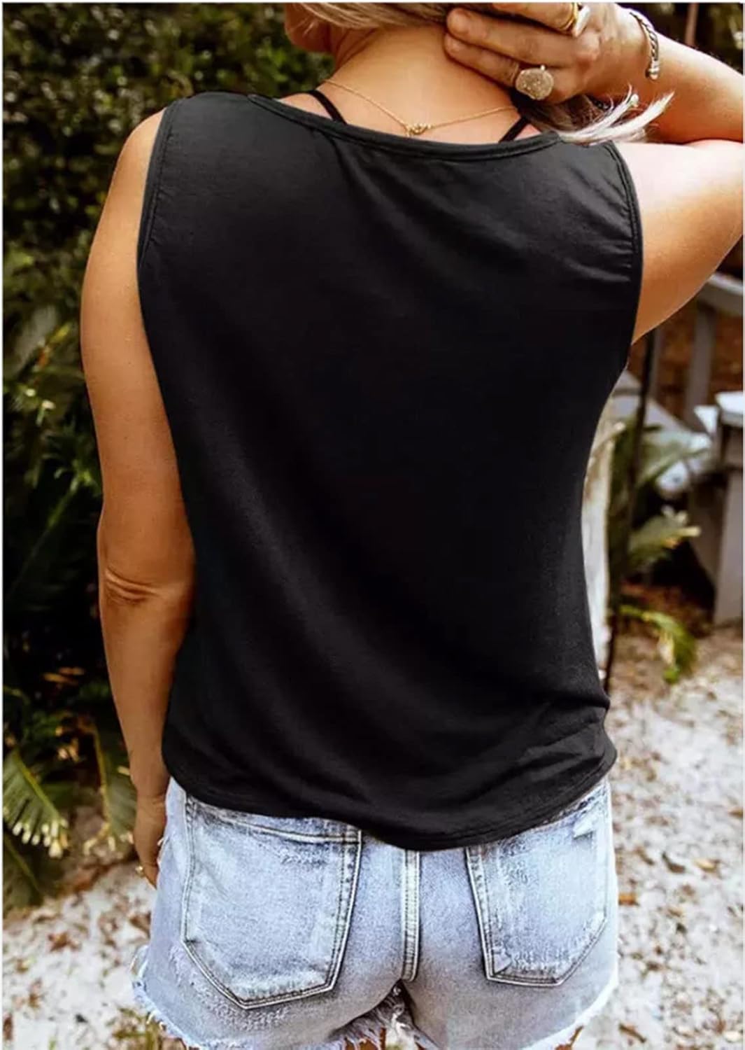 Vintage Style Rock and Roll Tank Tops Women Country Music Shirt Cute Music Band Shirt - Image 2