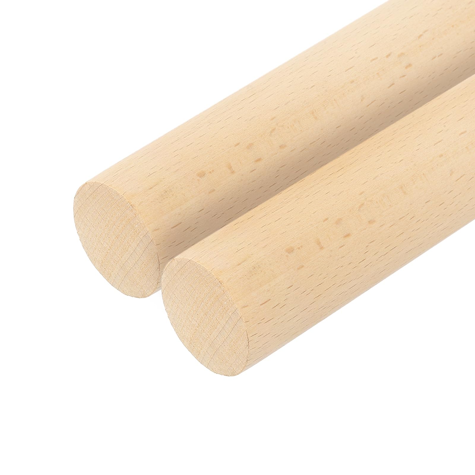 sourcing map Wooden Dowel Rods,28mmx400mm Round Wooden Rod Unfinished Solid Wood Sticks Crafts Wand for Arts Decoration, Craft and DIY Projects Wand,Pack of 2
