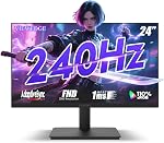 Viewedge 24 inch Gaming Monitor 240 Hz 1ms FHD 1920x1080p Computer Monitor, 110% sRGB HDMI x 2 & DP x 1 Port, Support Adaptive Sync and Wall Mount