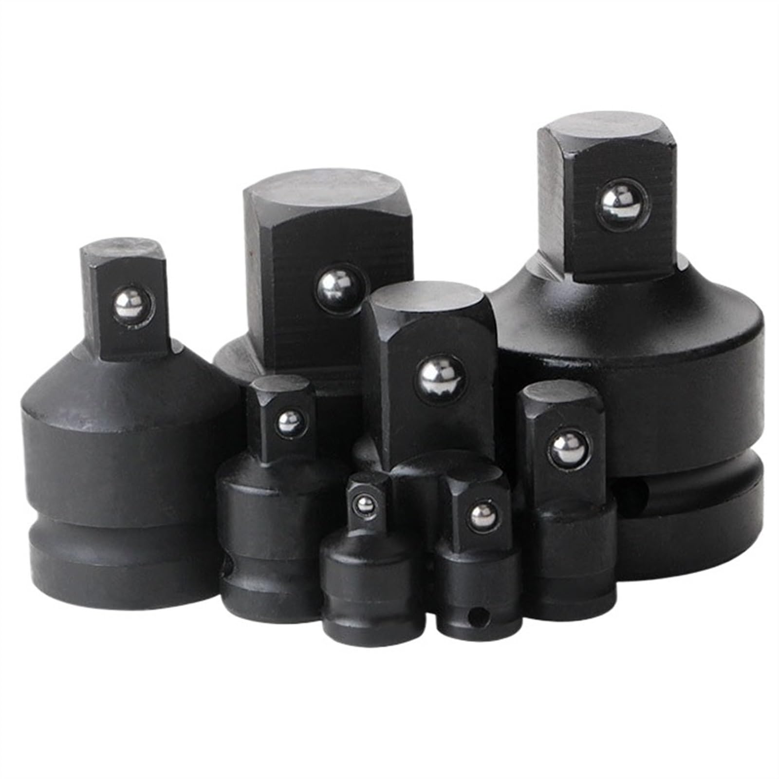 Adaptador De Toma De Impacto De Aire, 1/4 ", 3/8", 1/2 ", 3/4", 1 ", Adaptador Neumático Métrico, Juntas Convertidoras, Llave De Impacto De Trinquete (Size : 8pcs)