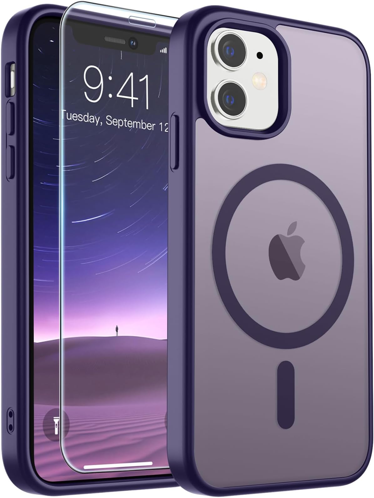 SUPFINE Magnetic for iPhone 11 Phone Case Dark Purple