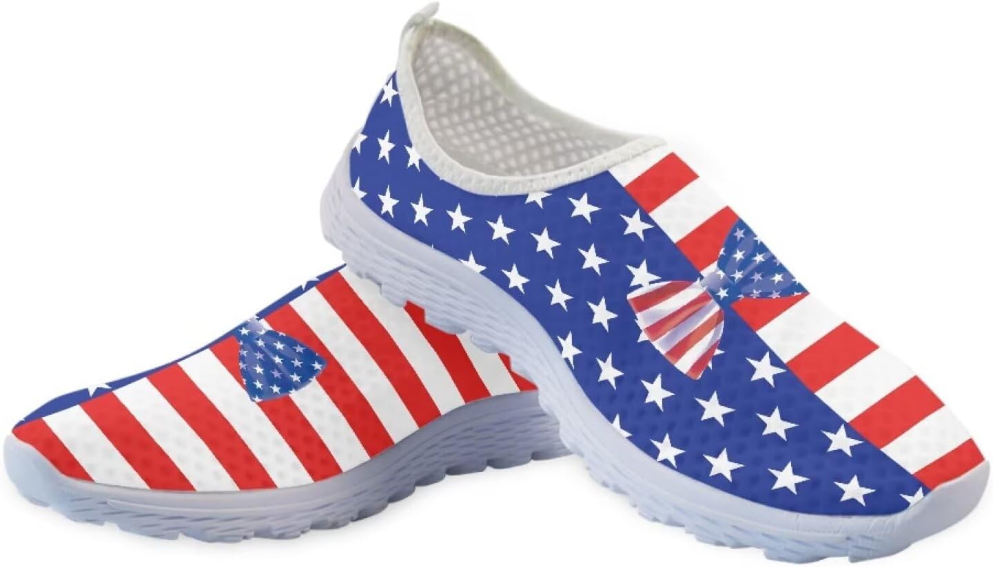 Jeiento Christmas Athletic Running Shoes for Women - Fashion Tennis Walking Sneakers