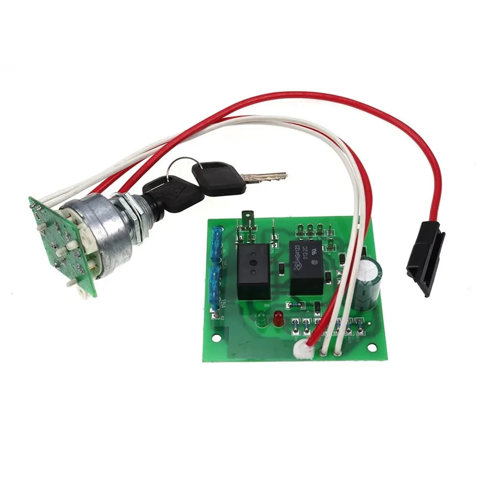 Moduł przełącznika zapłonu z kluczykami pasuje do John Deere 415 425 445 455 numer seryjny poniżej 070001 AM136681 AM120819 AM118981 Wyłącznik zapłonu samochodu