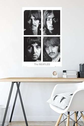 Miniatura 4 de Trends International Póster de The Beatles de 24 x 36 pulgadas, color blanco, 24 x 36 pulgadas, versión premium sin marco