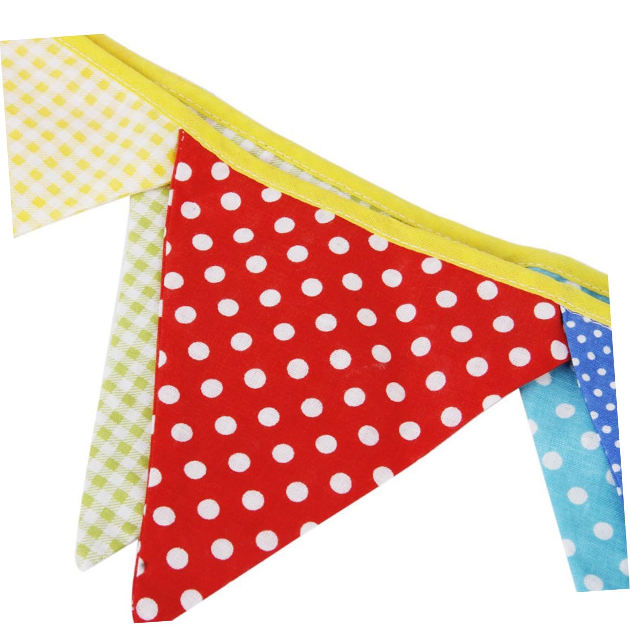 STOBAZA 3 Set Di Decorazioni Per Feste Di Compleanno in Cotone A Forma Di Y Triangoli Con Festoni A Pois Per La Celebrazione 12 Pezzi * 3